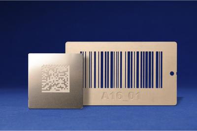inotec Barcode Metall-Etikett inotec Photo Barcode Metall-Etikett